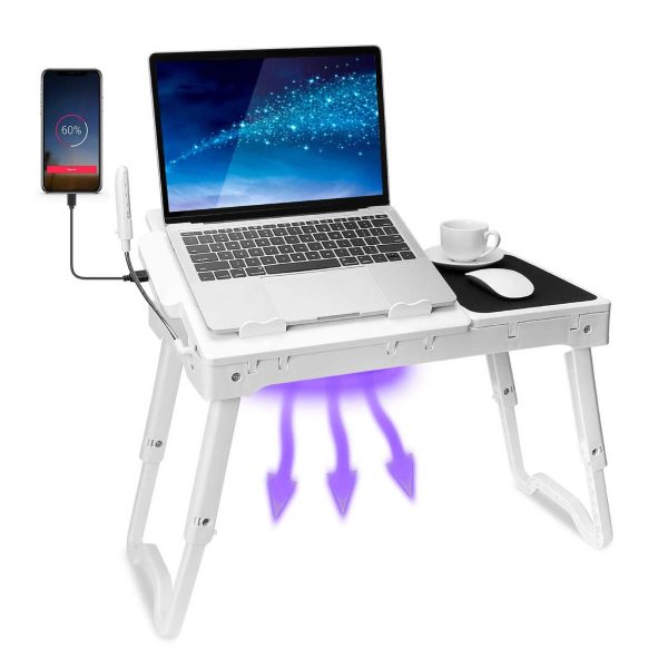 LAP TABLE DESK+LED+FAN