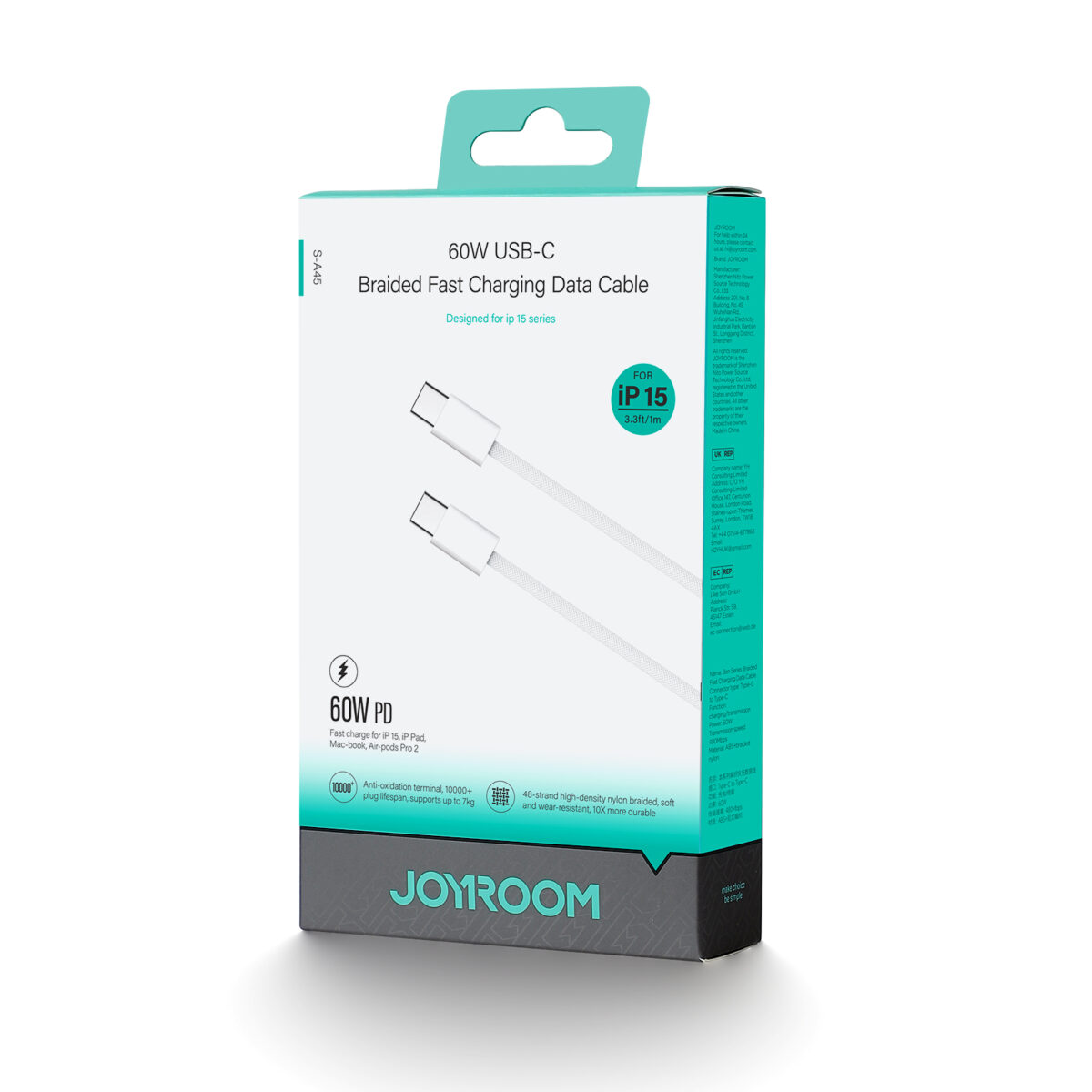 ⁦CHARGING CABLE Joyroom S-A42 60W⁩ - الصورة ⁦1⁩